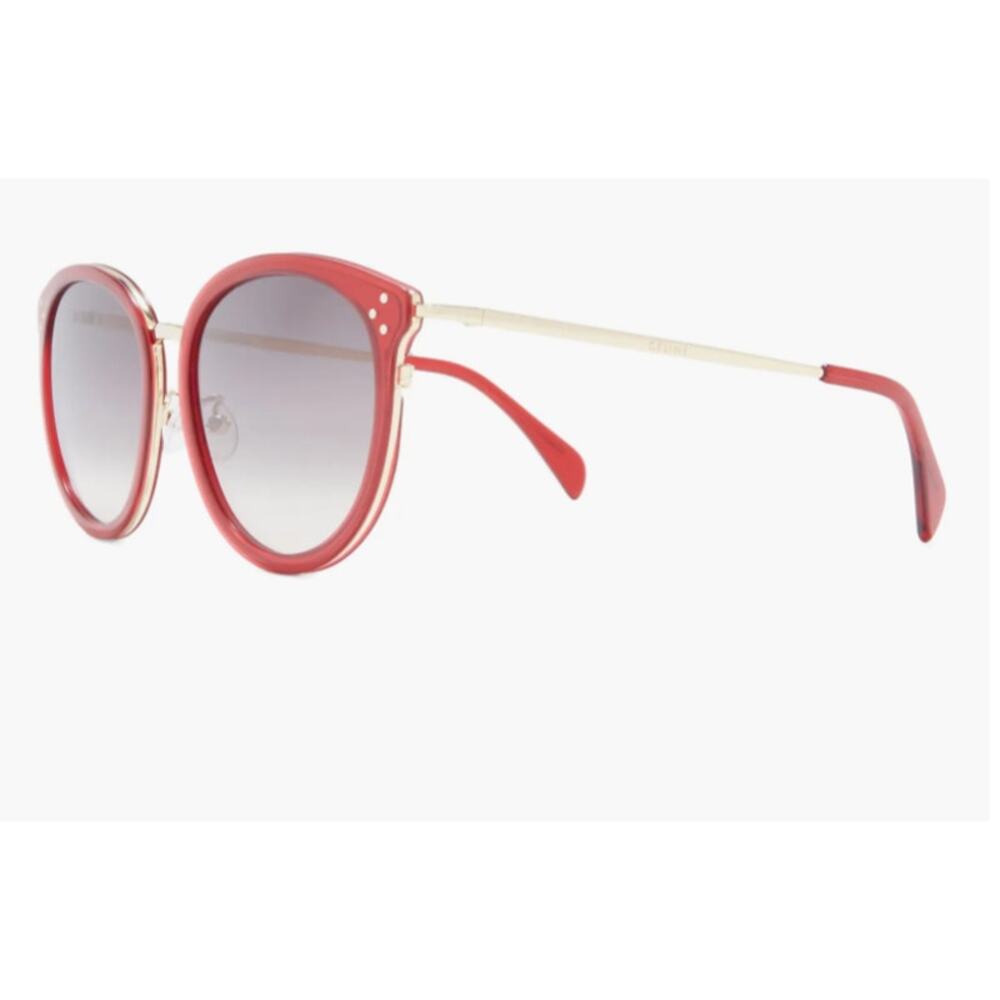 CELINE 56mm Round Sunglasses Red Shiny Red - Picture 3 of 12